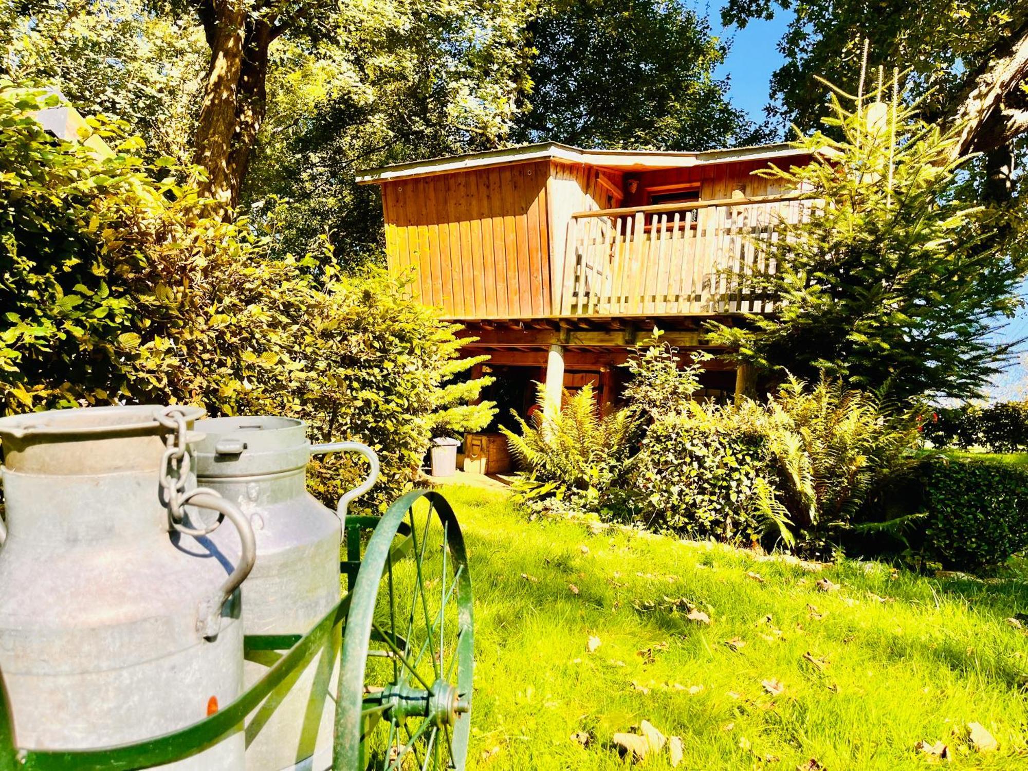La Cabane Perchee Du Trappeur Écrainville Exteriér fotografie