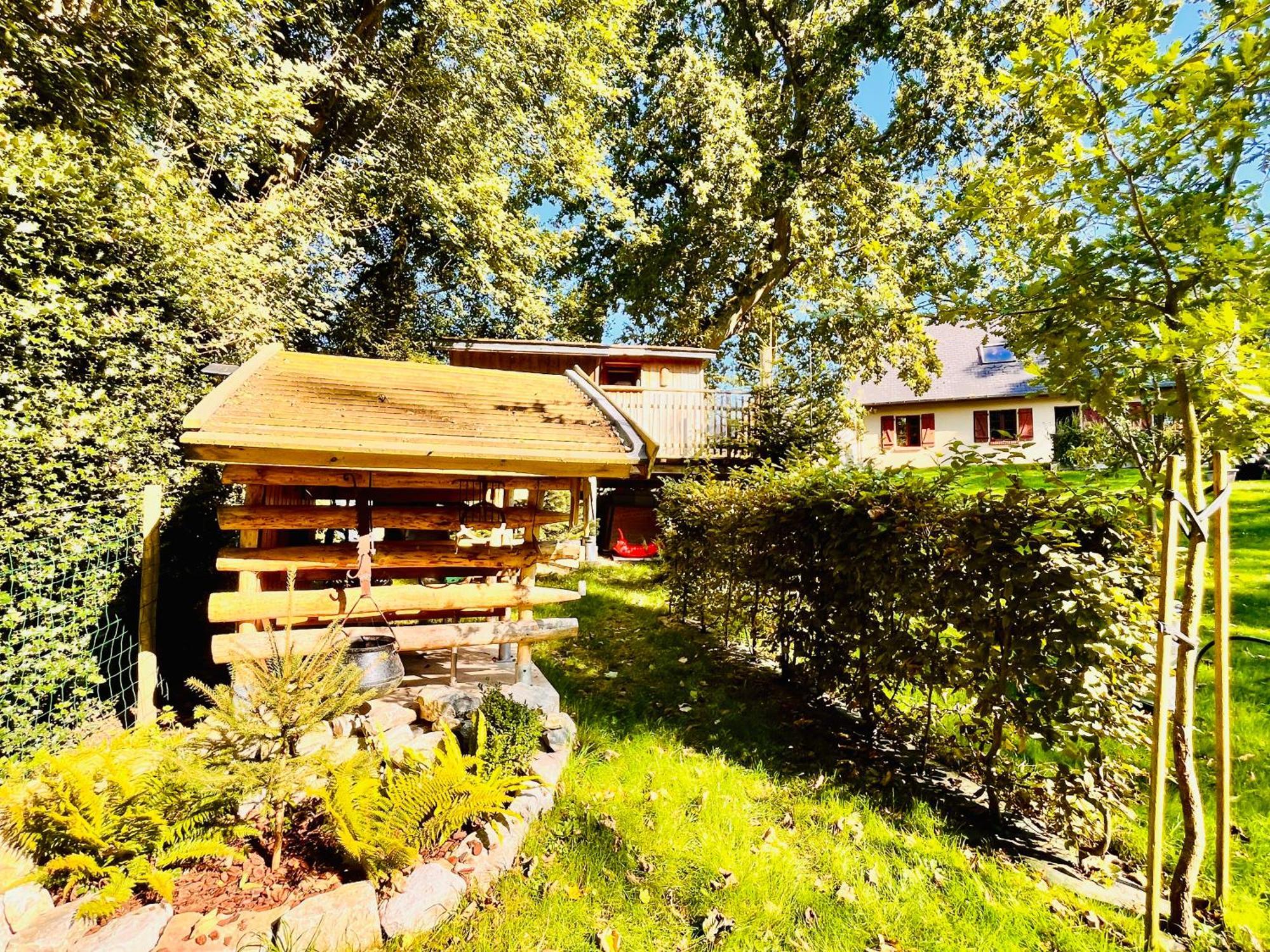 La Cabane Perchee Du Trappeur Écrainville Exteriér fotografie