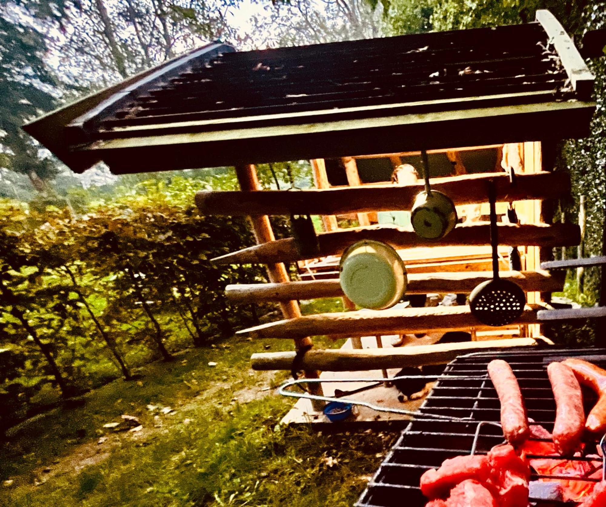 La Cabane Perchee Du Trappeur Écrainville Exteriér fotografie